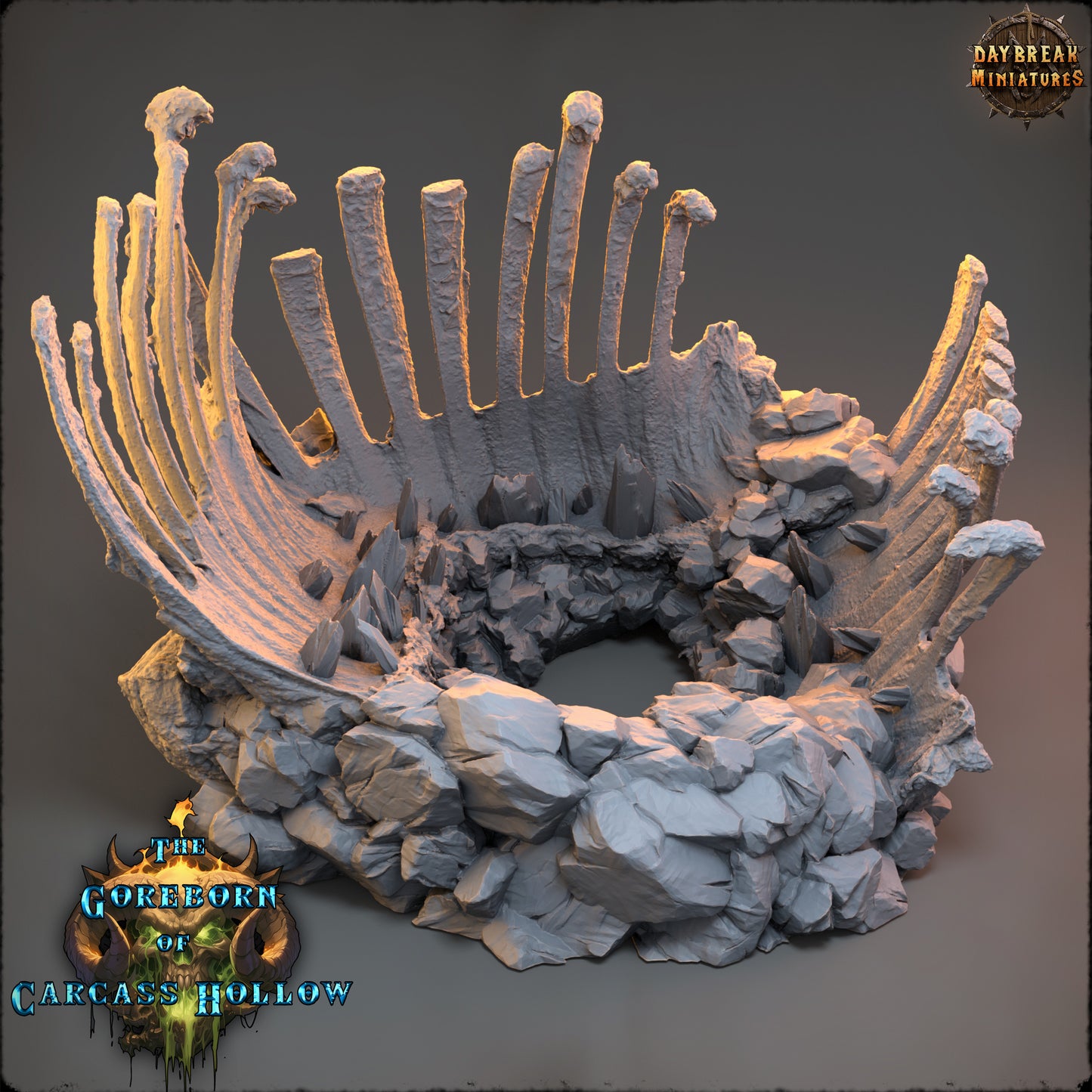 Demons - The Goreborn of Carcass Hollow | Tabletop or Display Scale | D&D Mini + Terrain | Daybreak Miniatures