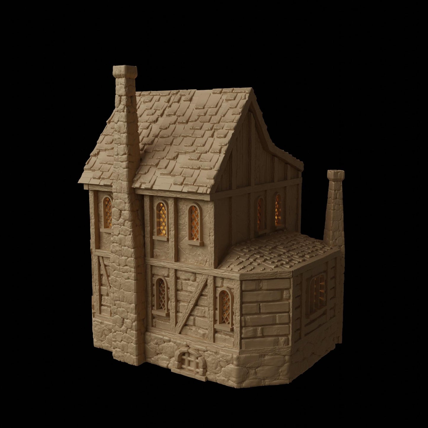Medieval Apothecary | 28mm Scale | D&D TTRPG Playable 3D Printed Building Terrain Scenery | MiniatureLand