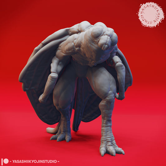 Mothman Cryptid | TTRPG Monster Miniature | Yasashii Kyojin Studio