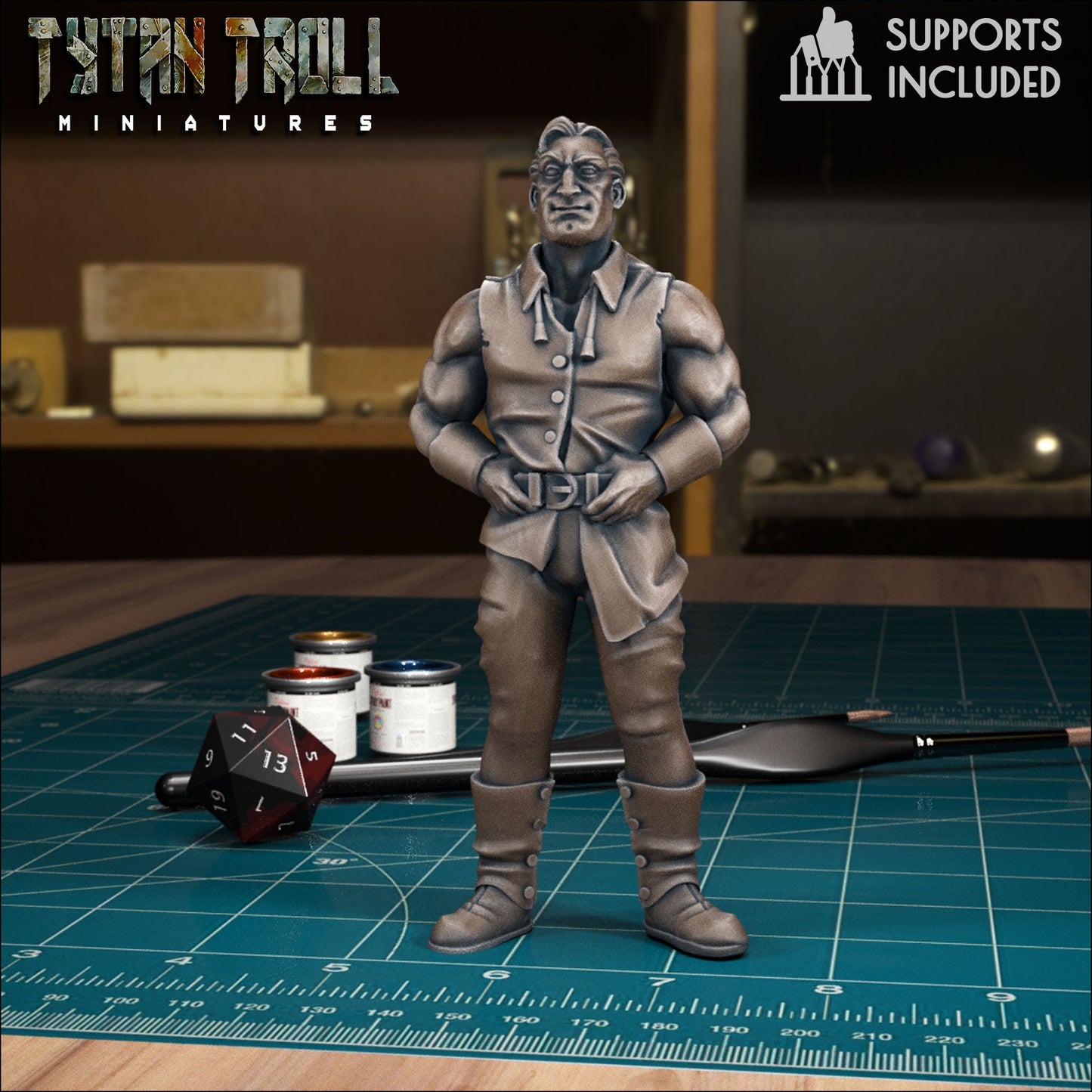 CoS Parriwimple (Parpol Cantemir) | D&D TTRPG Mini | TytanTroll Miniatures