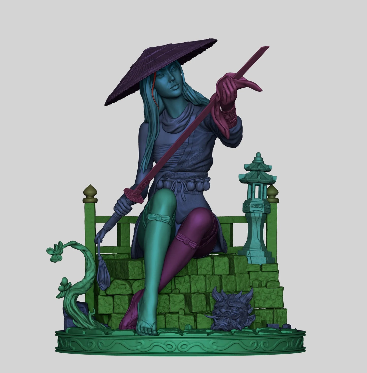 1:12 Psychic Assassin at Rest | 3D Printed Resin Garage Kit Figure | CA 3D Studios