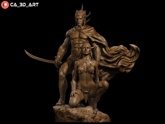 1:12 Fighting Man of Mars | Resin Garage Kit Figure Fan Art | CA 3D Studios