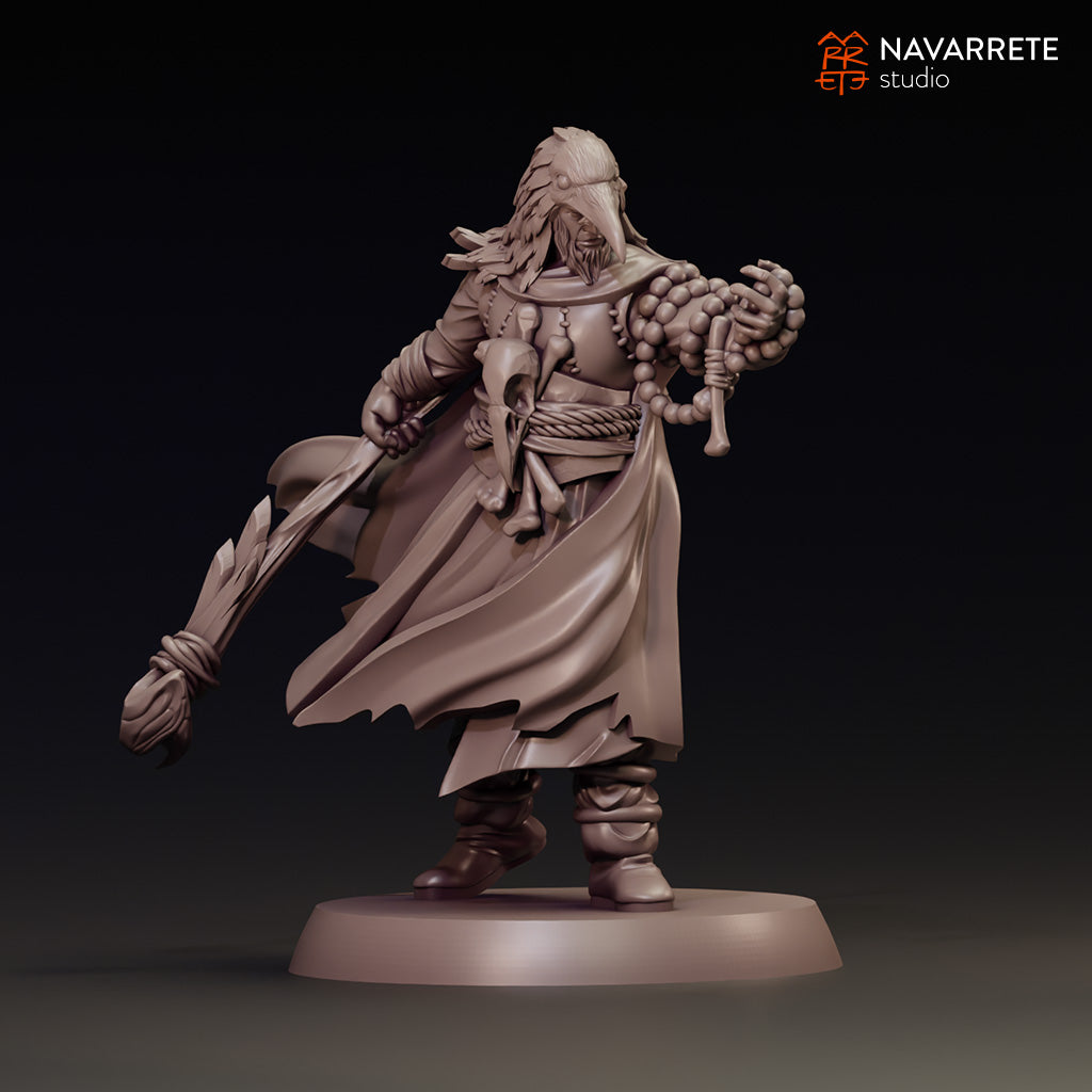 Render of Draechtor, Hand of the Spectral King miniature from Tattles Told 3D, featuring a detailed spectral-themed tabletop gaming figure.