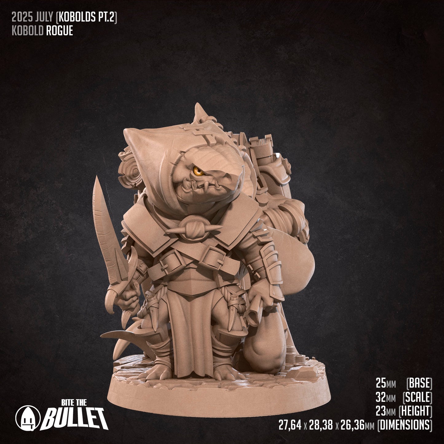 Kobold Rogue v2 | D&D TTRPG Miniature | Bite the Bullet