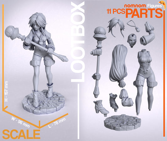 Heart of Alexandria | Resin Garage Kit Figure Game Fan Art | Nomnom Figures