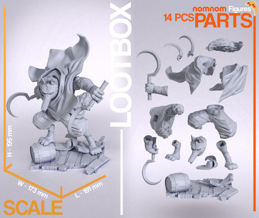 1:10 Red-Eyed Reaper | Resin Garage Kit Figure Game Fan Art | Nomnom Figures