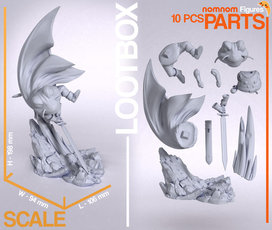 Cursed Valor | Resin Garage Kit Figure Game Fan Art | Nomnom Figures