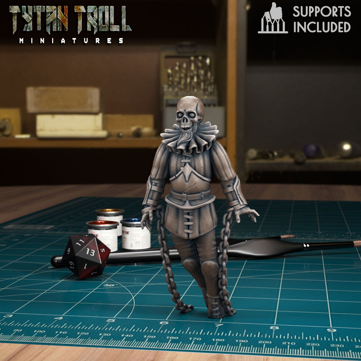 CoS Sir Klutz Tripalotsky | D&D TTRPG Mini | TytanTroll Miniatures