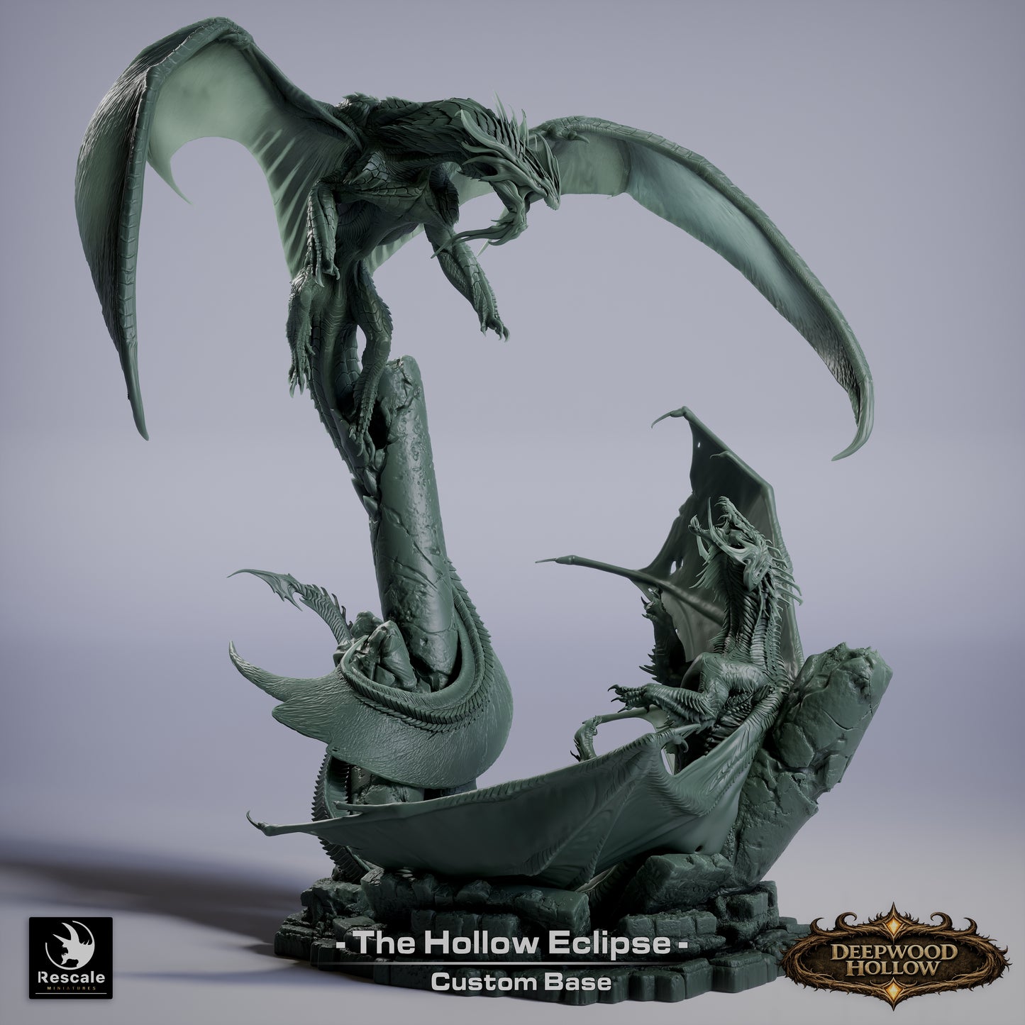 Hollow Eclipse, Battle Of Dragons | D&D TTRPG Mini | Rescale Miniatures