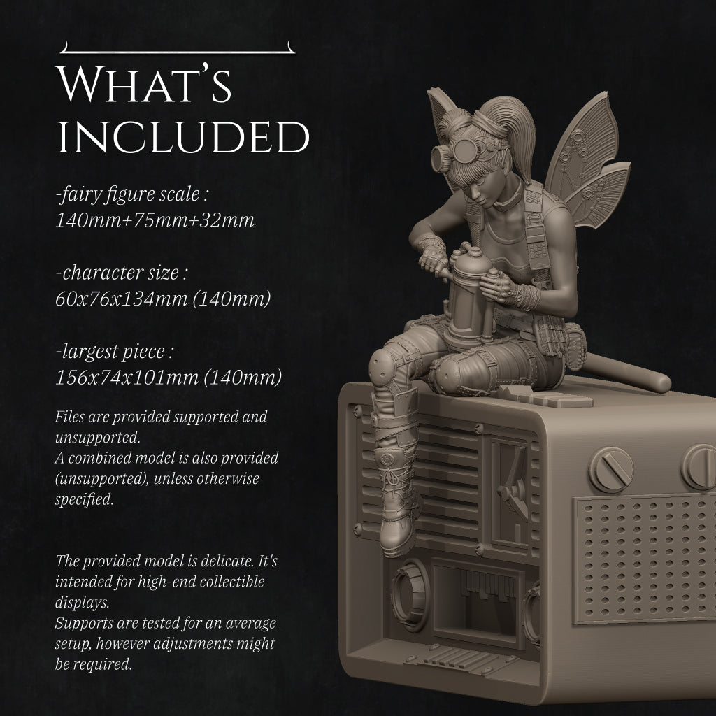 Tinker Fairy | Garage Resin Kit Statue or Miniature | D&D TTRPG Fantasy | Nerikson