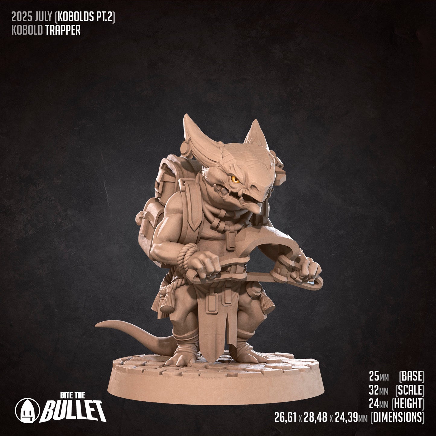 Kobold Trapper | D&D TTRPG Miniature | Bite the Bullet