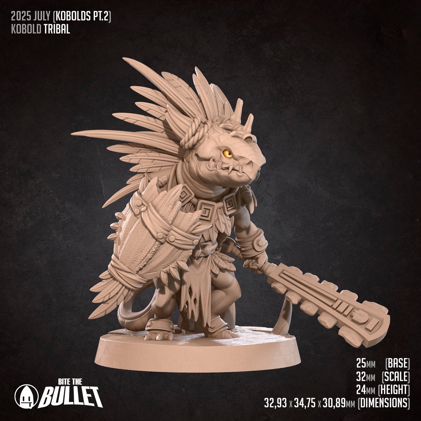 Kobold Tribal | D&D TTRPG Miniature | Bite the Bullet
