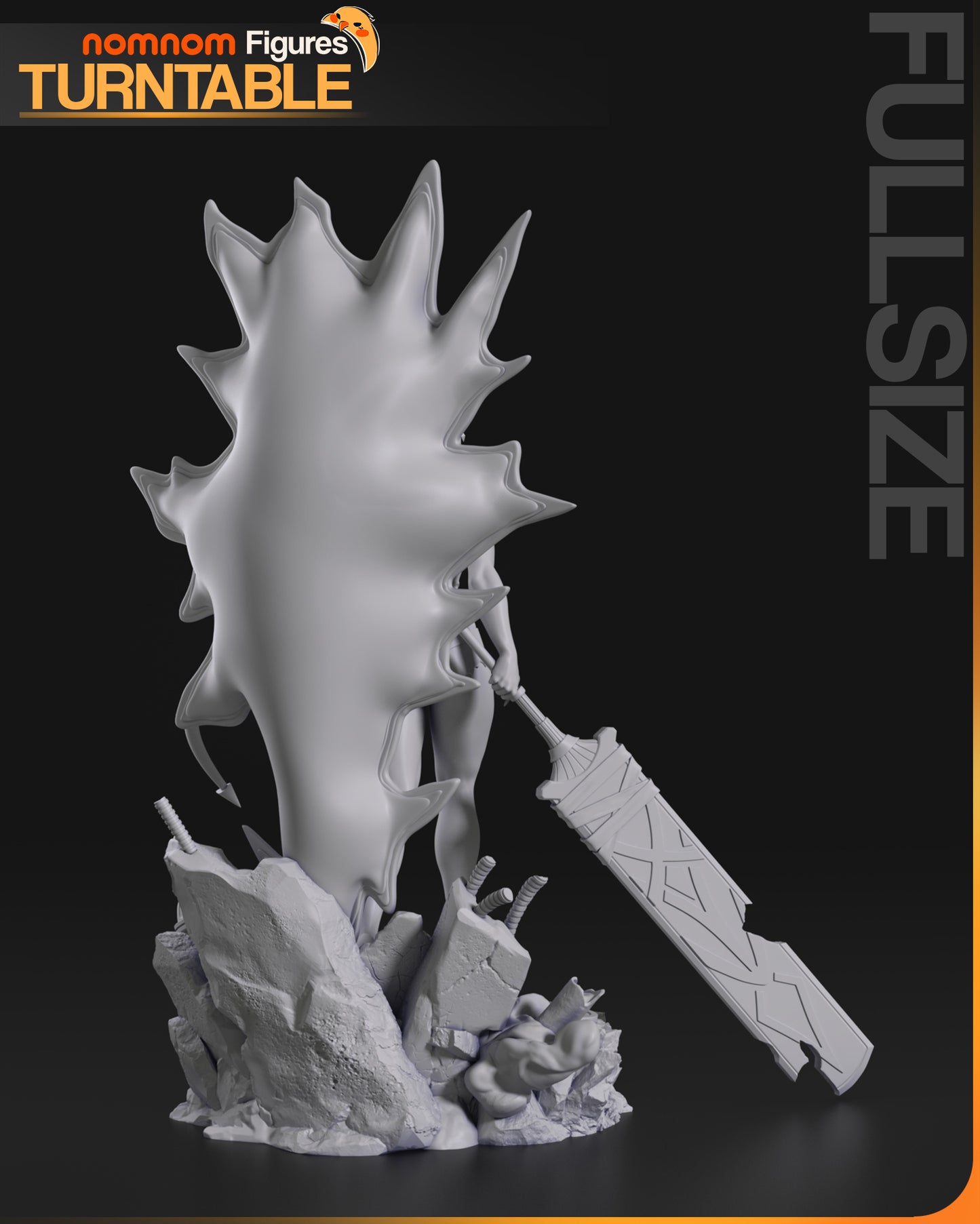 Half-Demon Heroine | Resin Garage Kit Figure Fan Art | Nomnom Figures