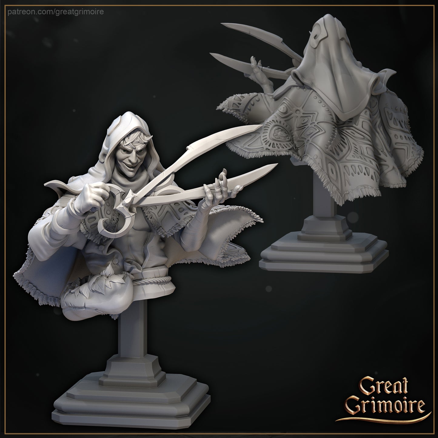 Twisted Herbalist With Carnivorous Plant | Lodge of the Dark Arts | Tabletop Gaming Miniature | Great Grimoire