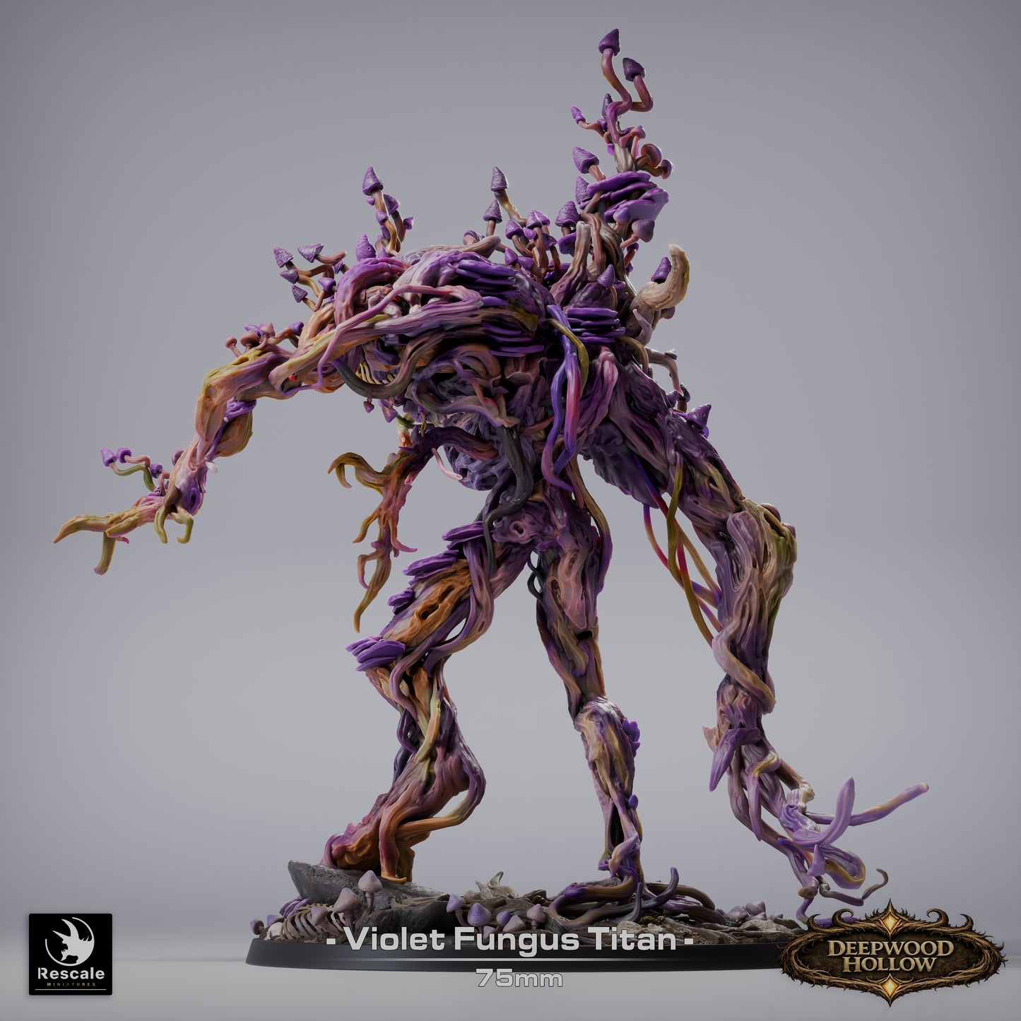 Violet Fungus Titan | D&D TTRPG Mini | Rescale Miniatures