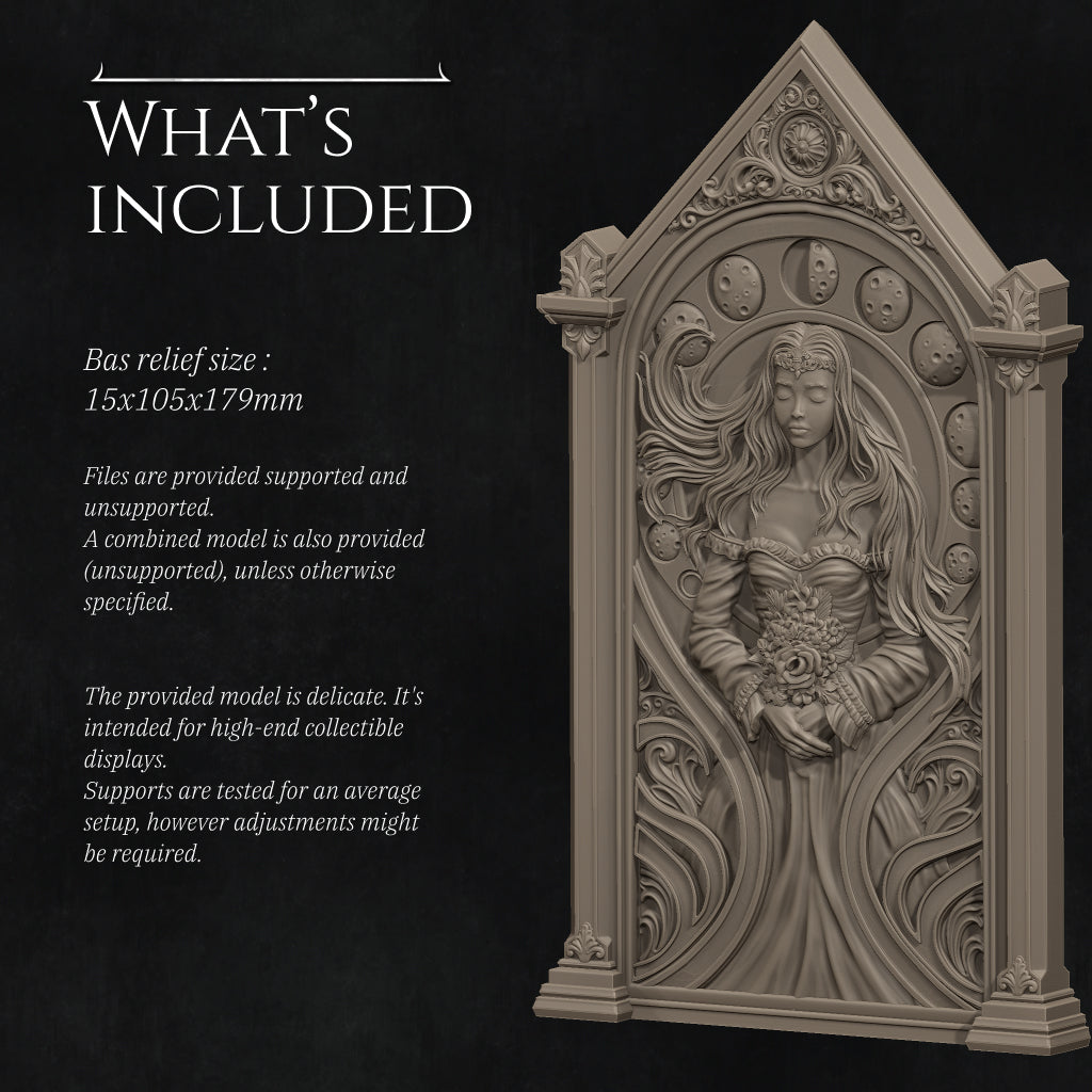 Bas Relief, Castle and Sleeping Princess | D&D TTRPG Fantasy | Nerikson