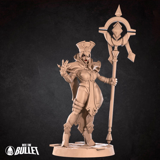 Exotic Human Inquisitor | Pinup SFW NSFW Versions | Tabletop Gaming Scale Resin Miniature | Bite the Bullet (Copy)