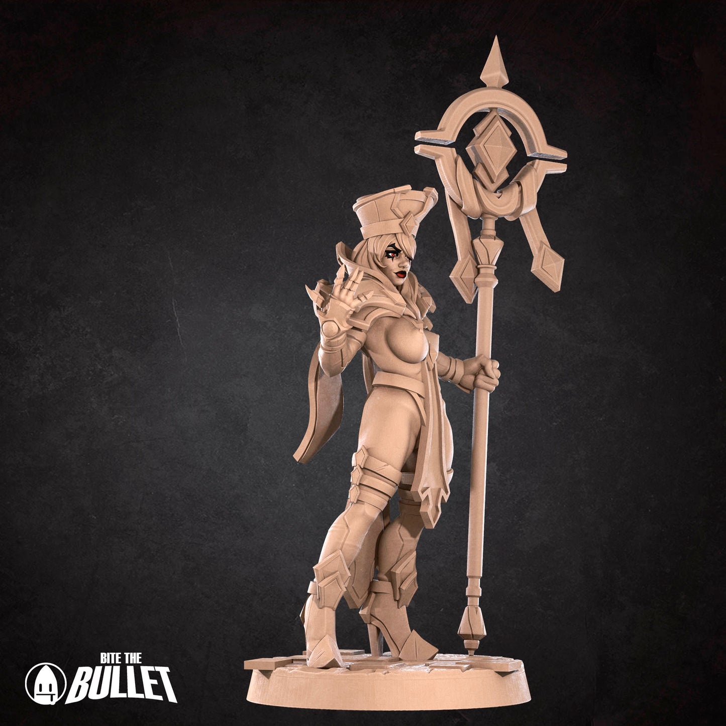 Exotic Human Inquisitor | Pinup SFW NSFW Versions | Tabletop Gaming Scale Resin Miniature | Bite the Bullet