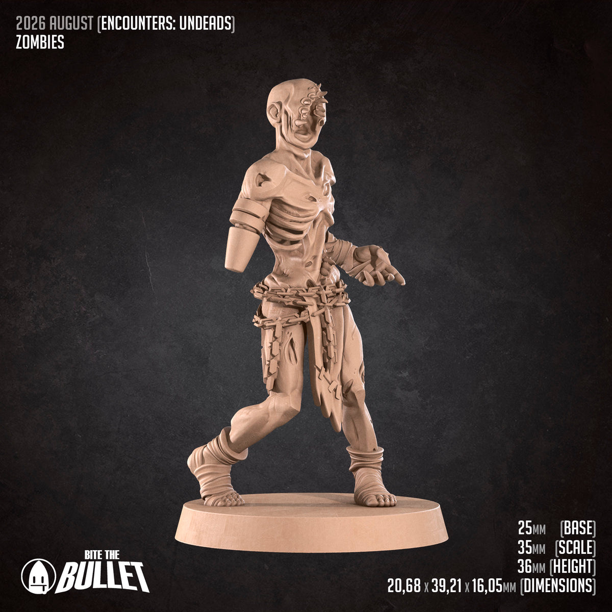 Zombies | D&D TTRPG Miniature | Bite the Bullet