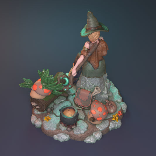 After the Rain Pin Up | D&D TTRPG Miniature | Hardwitch Games