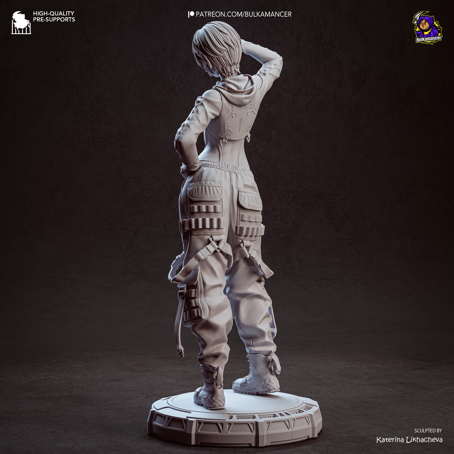 Ingeniero de escuadrón aerotransportado | Figura de kit de resina para garaje | Bulkamancer Sculpts
