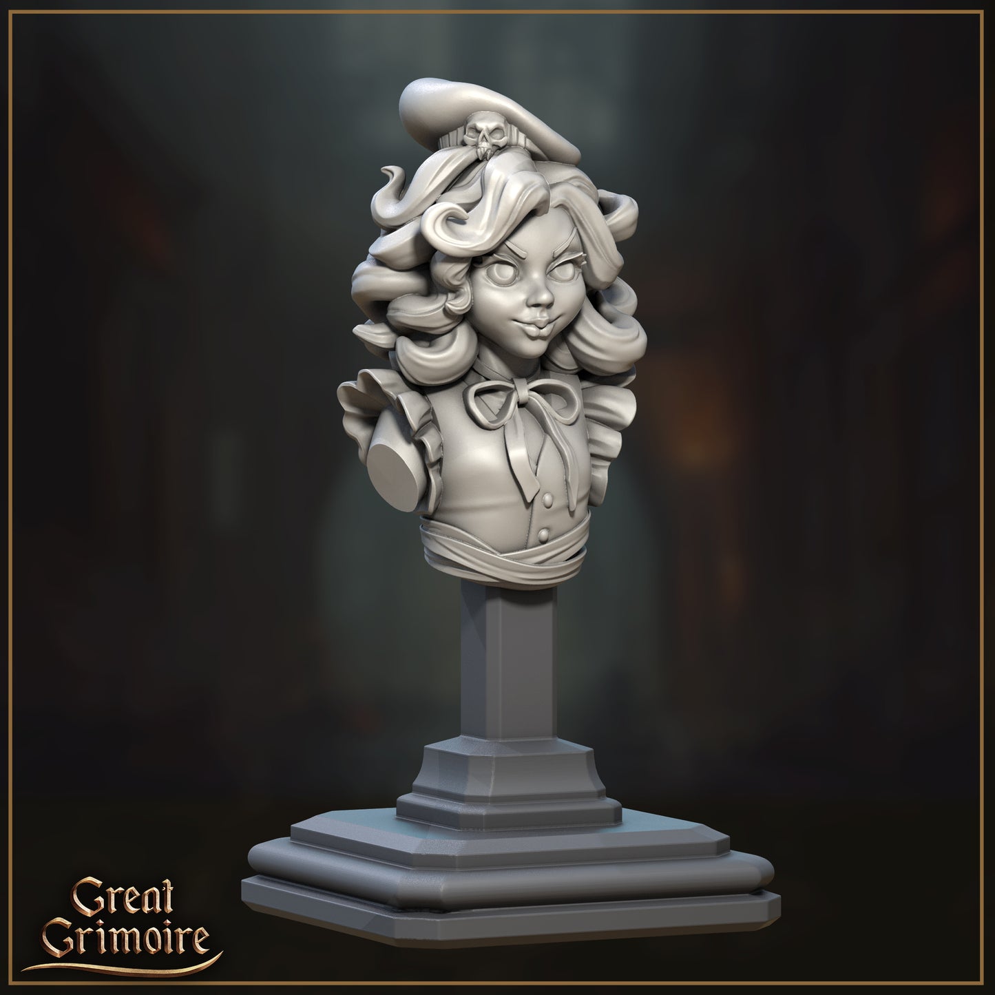 Bakery Girl, Ghost Baker | Merchants of the Mystic Market | Tabletop Gaming Miniature | Great Grimoire