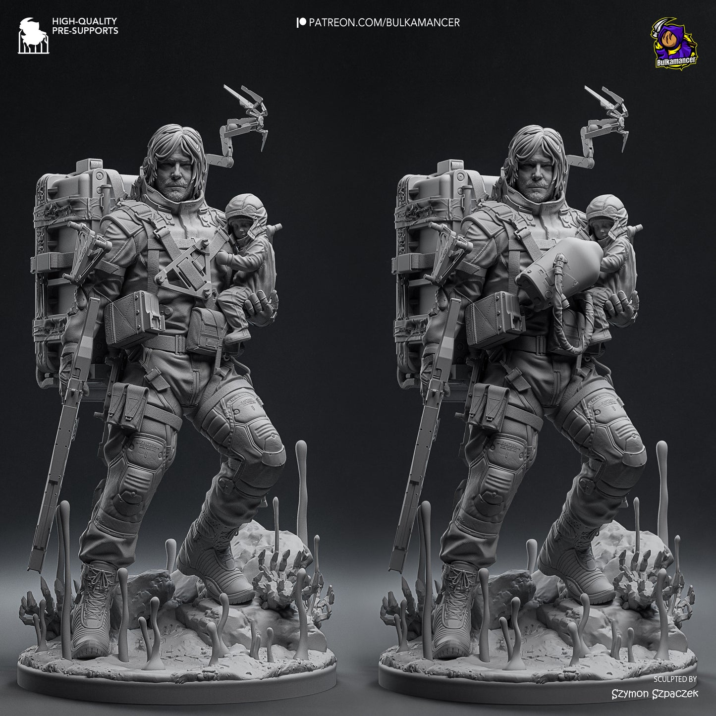 Delivery Man | Resin Garage Kit Figure Game Fan Art | Bulkamancer Sculpts