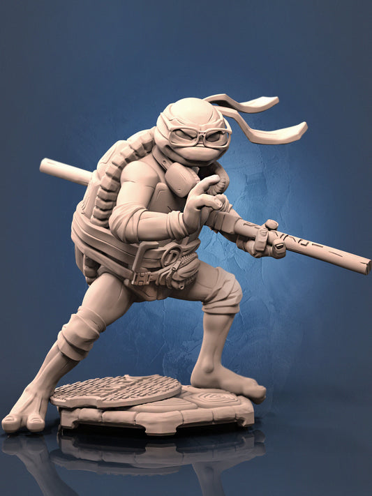 Bo Staff Turtle | D&D TTRPG Miniature | Dragun Studios