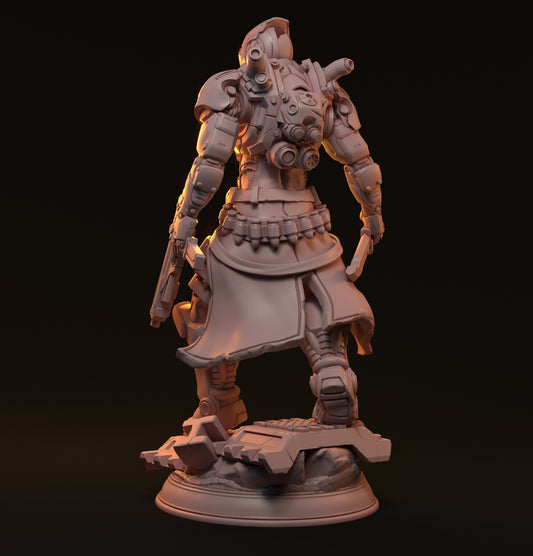 Heim, Cyberpunk Soldier | D&D TTRPG Miniature | Hardwitch Games