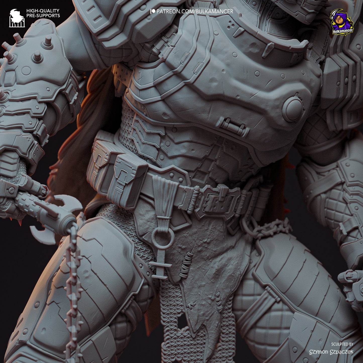 Hellwalker | Resin Garage Kit Figure Game Fan Art | Bulkamancer Sculpts