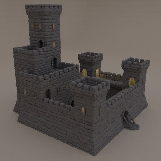 Small Fort | D&D TTRPG Playable 3D Printed Building Terrain Scenery | MiniatureLand