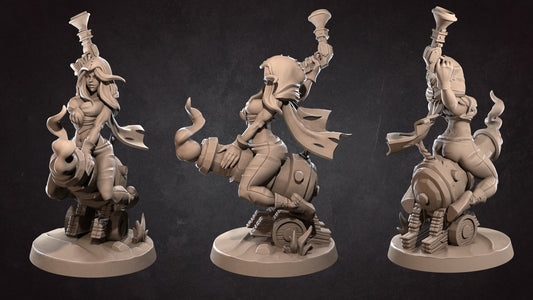 Exotic Jessie | Cowgirl Cannon Pinup SFW NSFW Model Miniature | Bite the Bullet