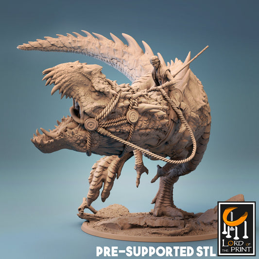 Predator Rex | TABLETOP SCALE | TTRPG T-Rex Monster Dinosaur Miniature | Rescale Miniatures