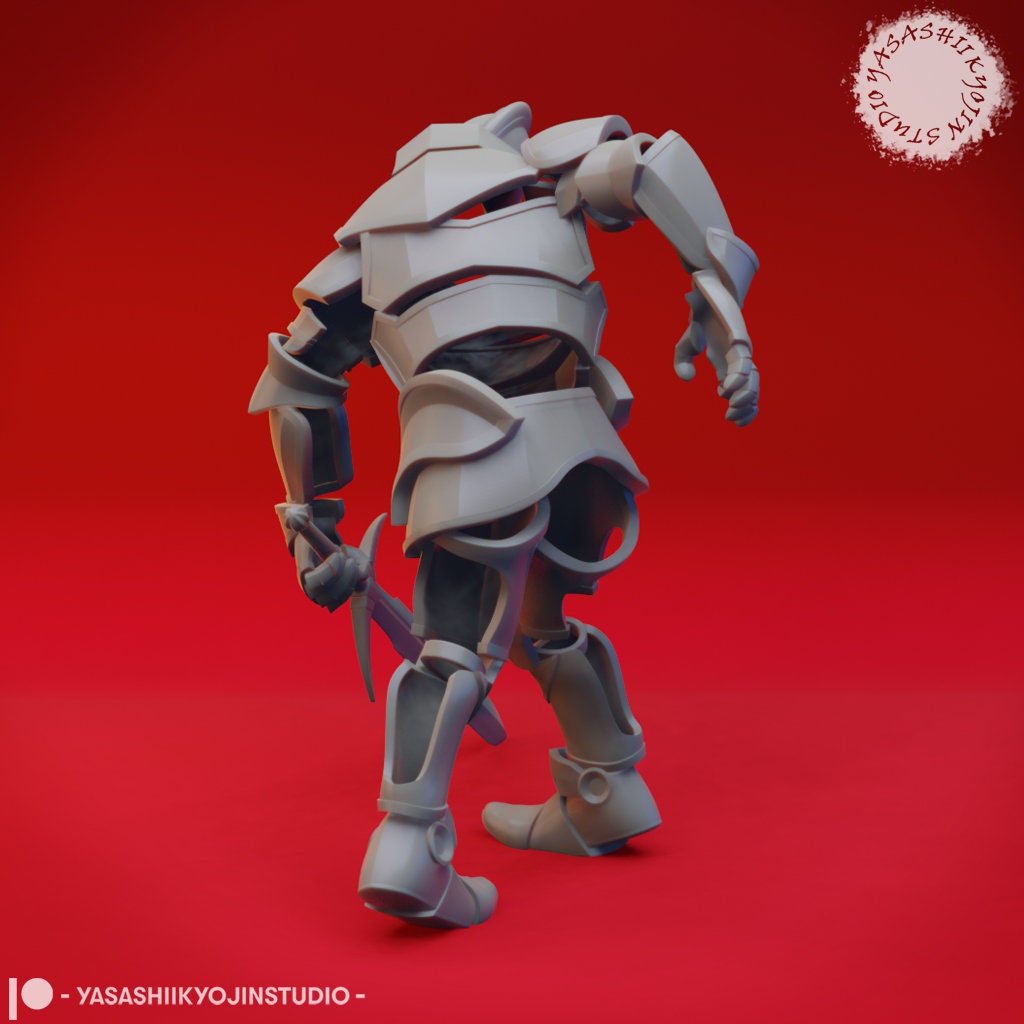 Animated Armor | TABLETOP SCALE | TTRPG Monster Miniature | Yasashii Kyojin Studio