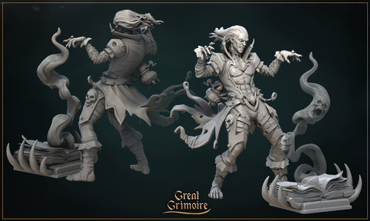 Darius, the Necromancer | Lodge of the Dark Arts | Tabletop Gaming Miniature | Great Grimoire