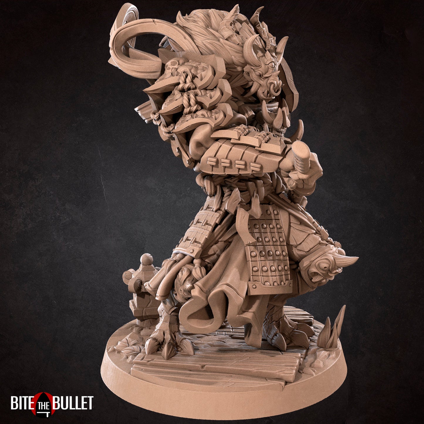 Asian Dragonborn, Ryuma | D&D TTRPG Miniature | Bite the Bullet