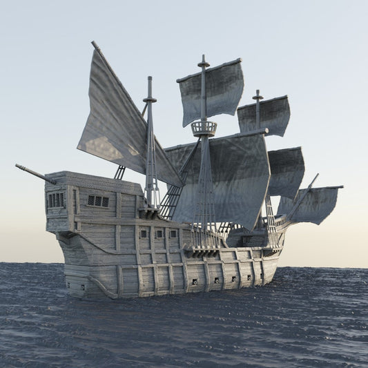 Merchant Ship | D&D TTRPG Playable 3D Printed Building | MiniatureLand