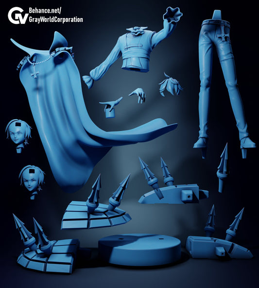 Tartagila Halloween | Resin Garage Kit Sculpture Anime Video Game Fan Art Statue | Gray World Corporation