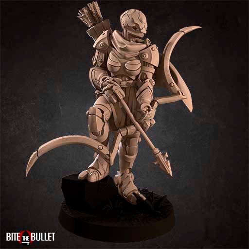 Warforged Ranger | TTRPG Miniature | Bite the Bullet | Unpainted, Unplated Resin 8k