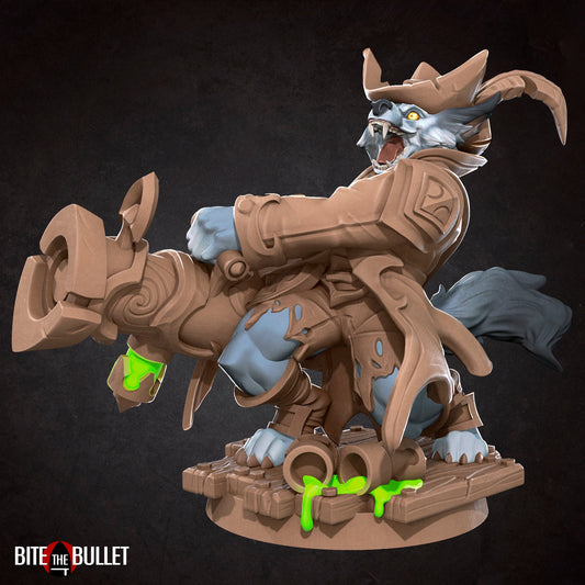 Werewolf Ranger | TABLETOP SCALE | D&D TTRPG Miniature | Bite the Bullet
