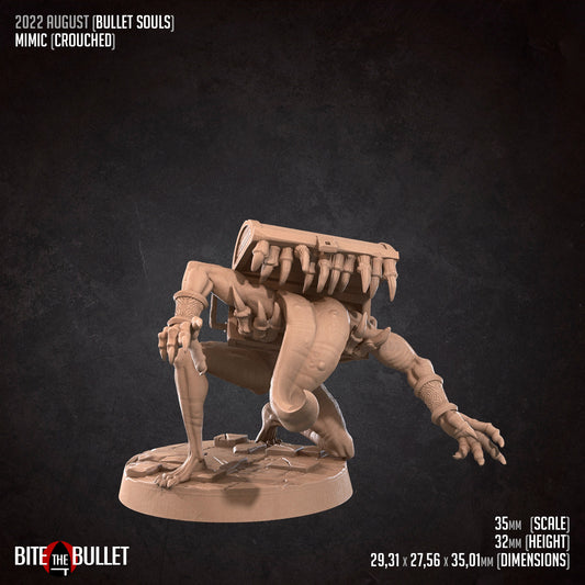 Mimic Duo | TABLETOP SCALE | D&D TTRPG Pathfinder Miniature | Bite the Bullet