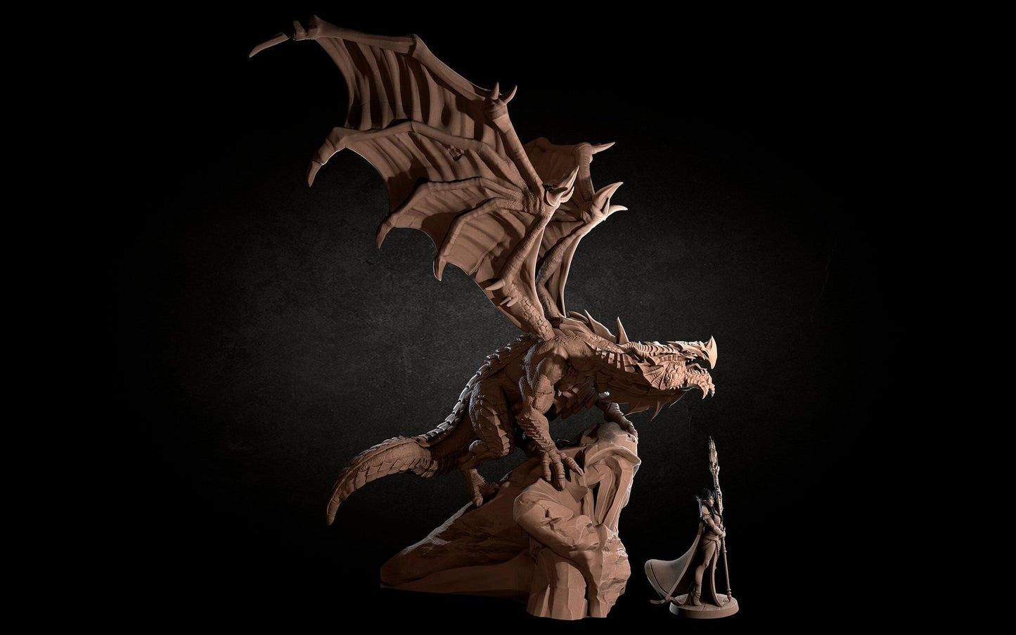 Twilight the Dragon | TABLETOP SCALE | D&D TTRPG Pathfinder Miniature | Bite the Bullet