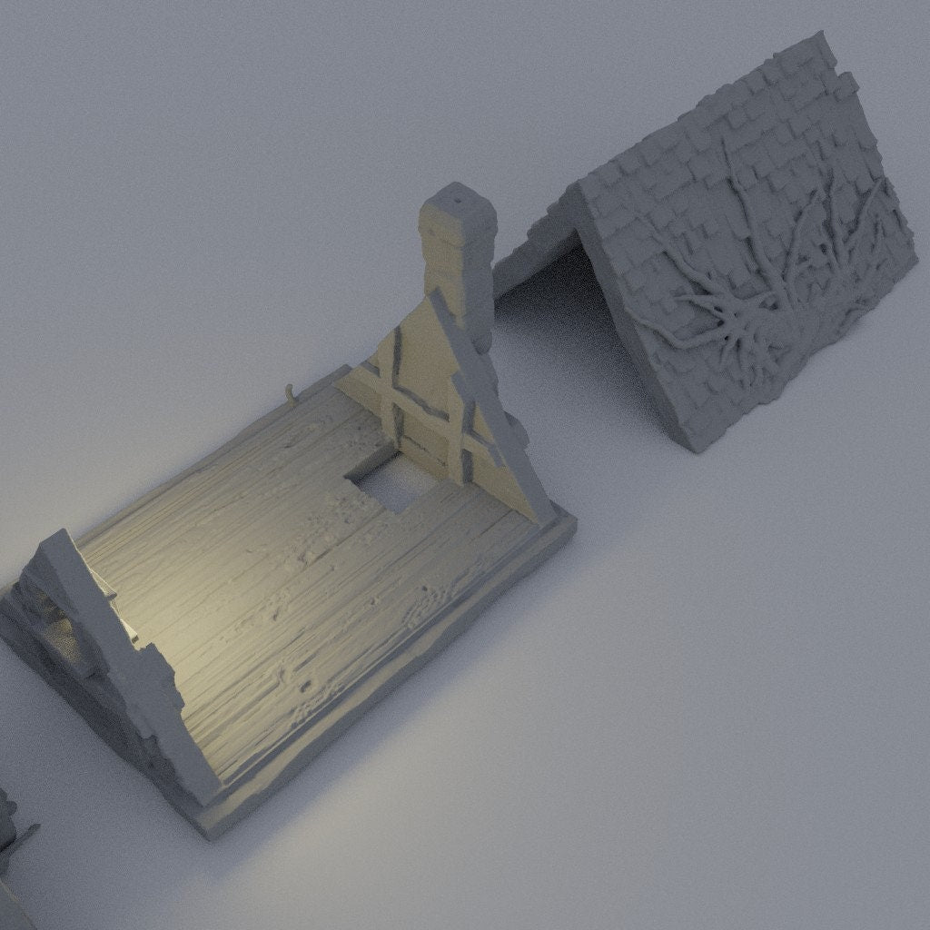 Corrupted Farm House | D&D TTRPG Playable 3D Printed Building Terrain Scenery | MiniatureLand