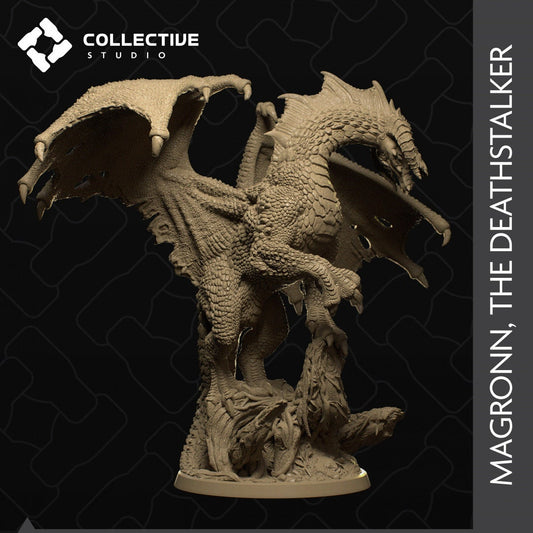 Magronn The DeathStalker, Black Dragon | Tabletop Gaming Mini or Display Figure | Collective Studio