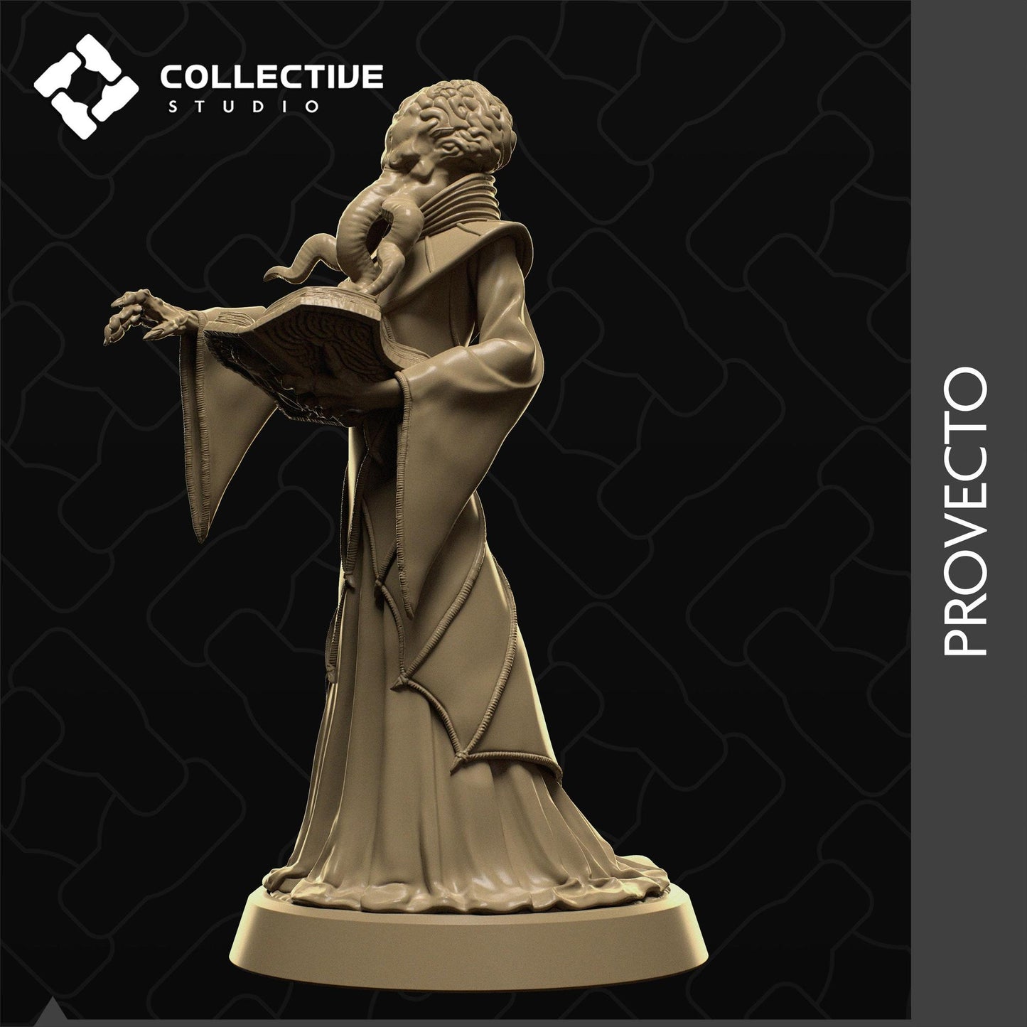 Provecto, Mind Flayer, Eldritch Horror | Tabletop Gaming Mini or Display Figure | Collective Studio