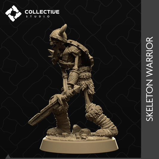 Skeleton Warrior | Tabletop Gaming Mini or Display Figure | Collective Studio