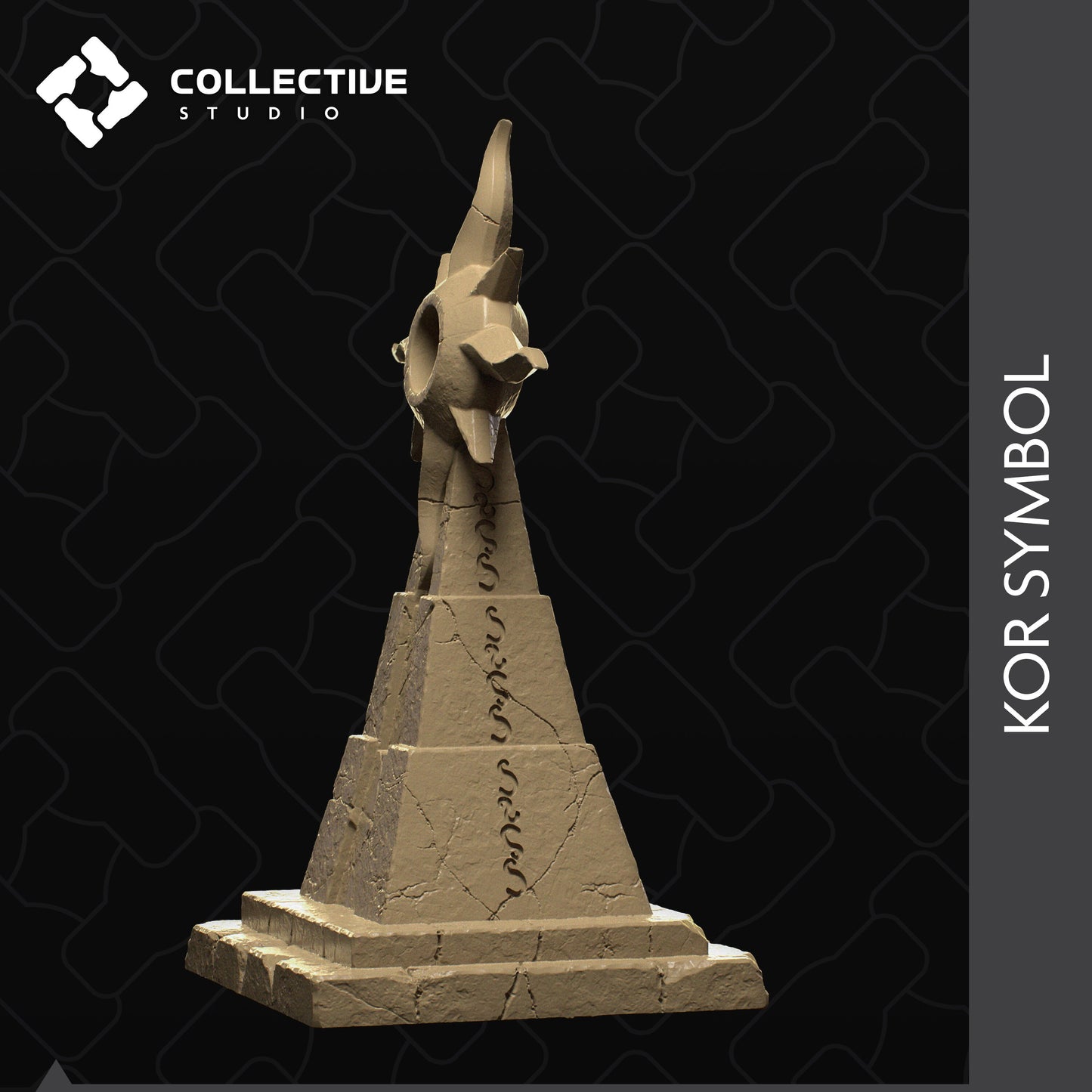 Kor Symbol | D&D Scatter Miniature | Collective Studio