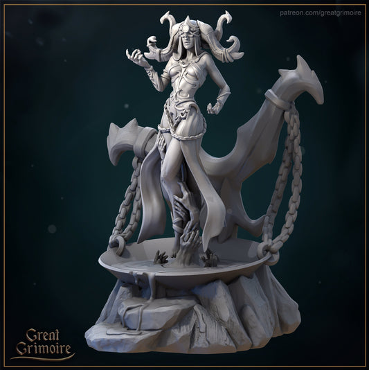 Scarlett, the Blood Witch | Lodge of the Dark Arts | Tabletop Gaming Miniature | Great Grimoire