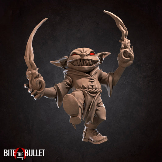 Goblin Pyro | TABLETOP SCALE | D&D TTRPG Miniature | Bite the Bullet