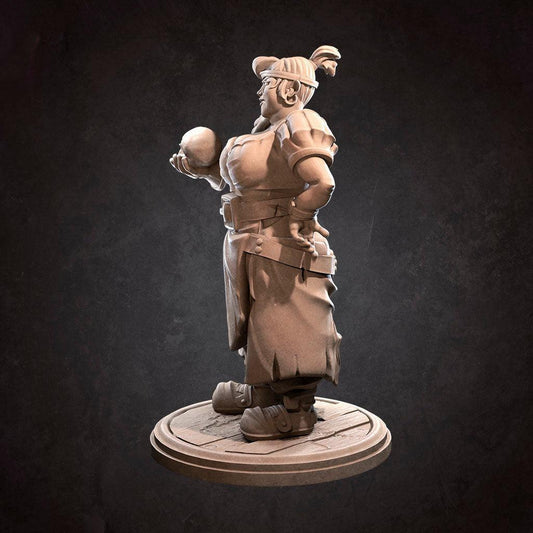 Innkeeper | TABLETOP SCALE | D&D TTRPG Miniature | Bite the Bullet | Unpainted, Unplated Resin 8k